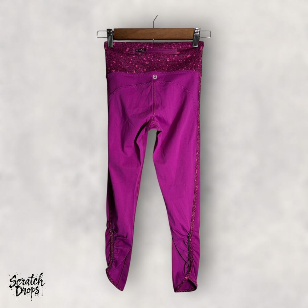 Lululemon Real Quick Tight Leggings Regal Plum Size 2 Running Yoga Pants